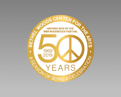 Bethel Woods Center For The Arts Woodstock 50 Years Logo